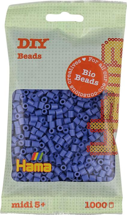 Actual product image Hama Organic iron-on beads - lavender violet (107), 1000 pieces.