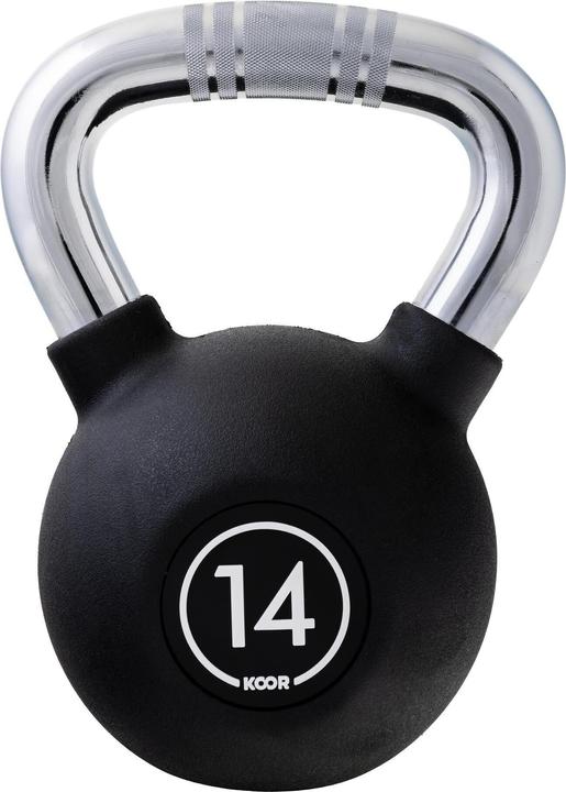 Koor Kettlebell 14 kg, Schwarz (1 x 14 kg)
