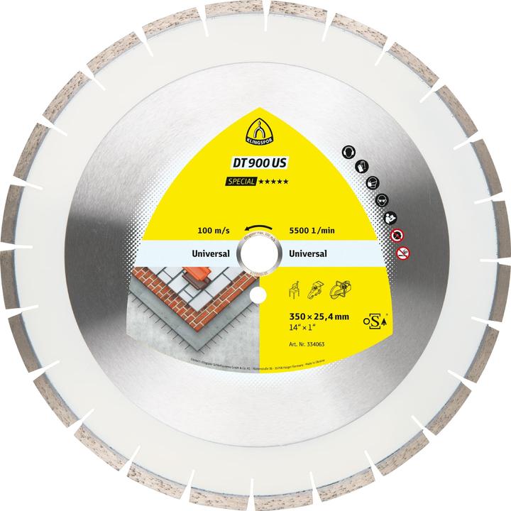 Klingspor DT 900 US Special - dischi diamantati 500 x 25,4 mm