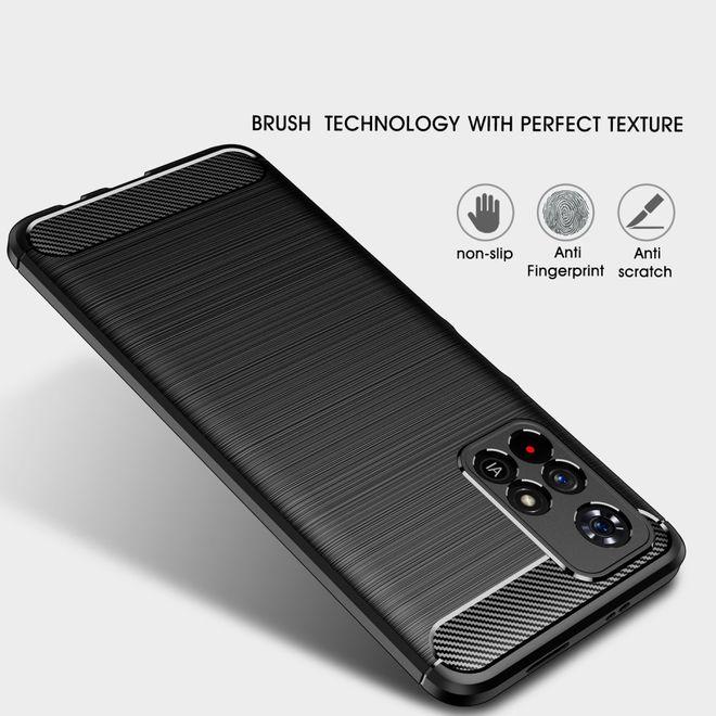 Actual product image MU Style Carbon Fiber TPU Softcase Series (Xiaomi Poco M4 Pro 5G)
