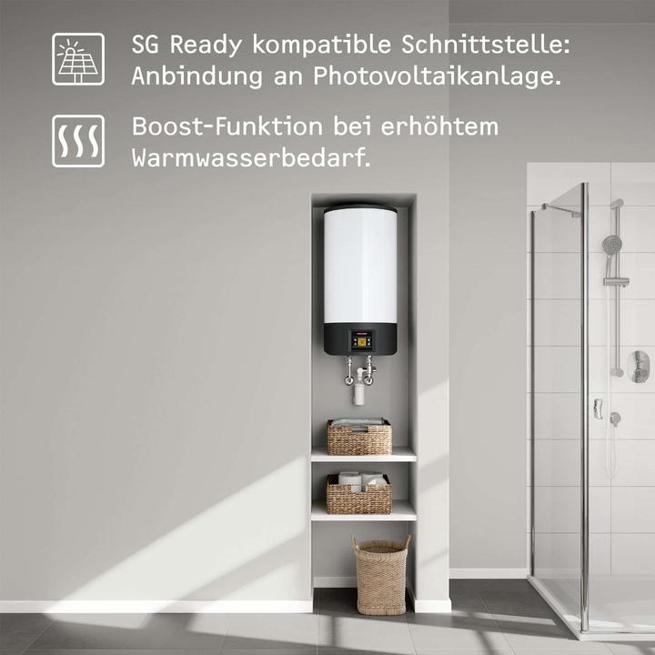Produktbild Stiebel Eltron EW-V ECO 50 l, Elektro Warmwasserspeicher, LC-Display, Energieklasse B, druckfest