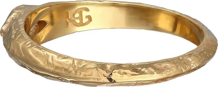Image du produit Haze & Glory Bague améthyste vert clair structure rugueuse 925 argent sterling (62, Argent 925)