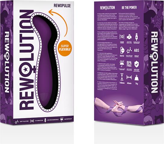 Actual product image Rewolution Rewopulse Flexible Vibrator Stimulator Point G.
