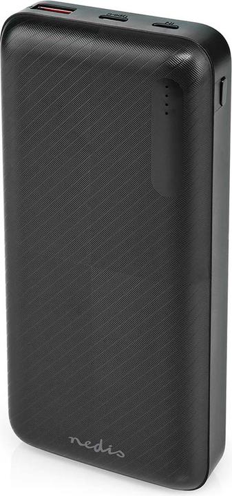Immagine prodotto Nedis Powerbank | 20000 mAh | 2x 3.0 A | Numero di uscite: 2 | Connessione di uscita: 1x USB-A / 1x U (20000 mAh, 18 W, 74 Wh)