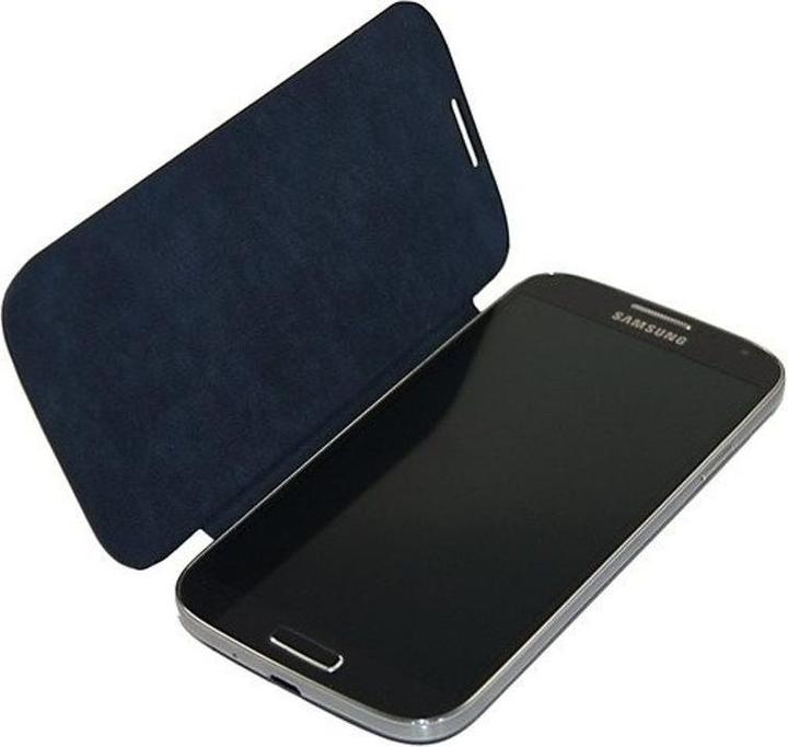 Produktbild König Design Tasche quer (Flipcover) für Handy Samsung I9500 Galaxy S4 dunkelblau (Samsung Galaxy S4)