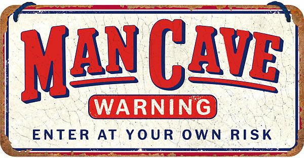 Nostalgic-Art Merchandising Hängeschild. Man Cave Warning