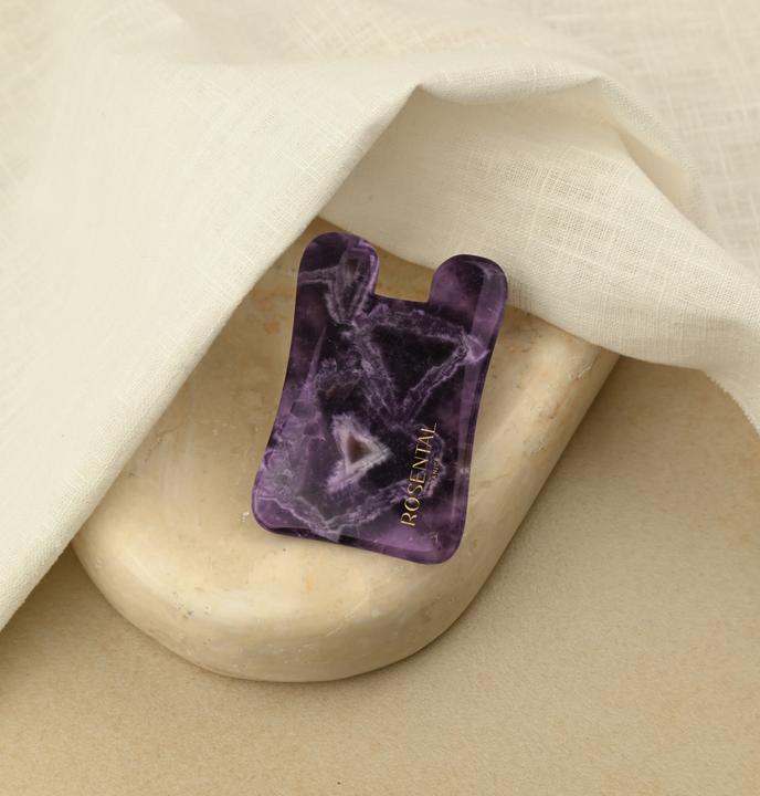 Actual product image Rosental Organics Rosental Tools - Amethyst Gua Sha