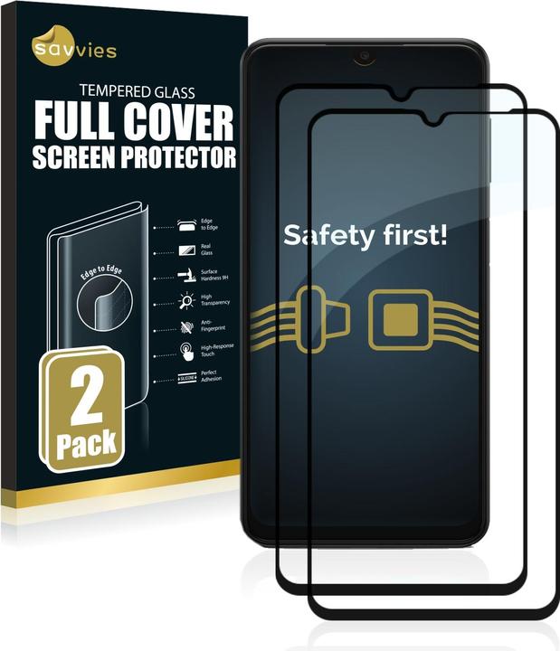 Image du produit Savvies Protection d'écran intégrale Verre de protection blindé (2 pièce(s), Samsung Galaxy A13 5G)