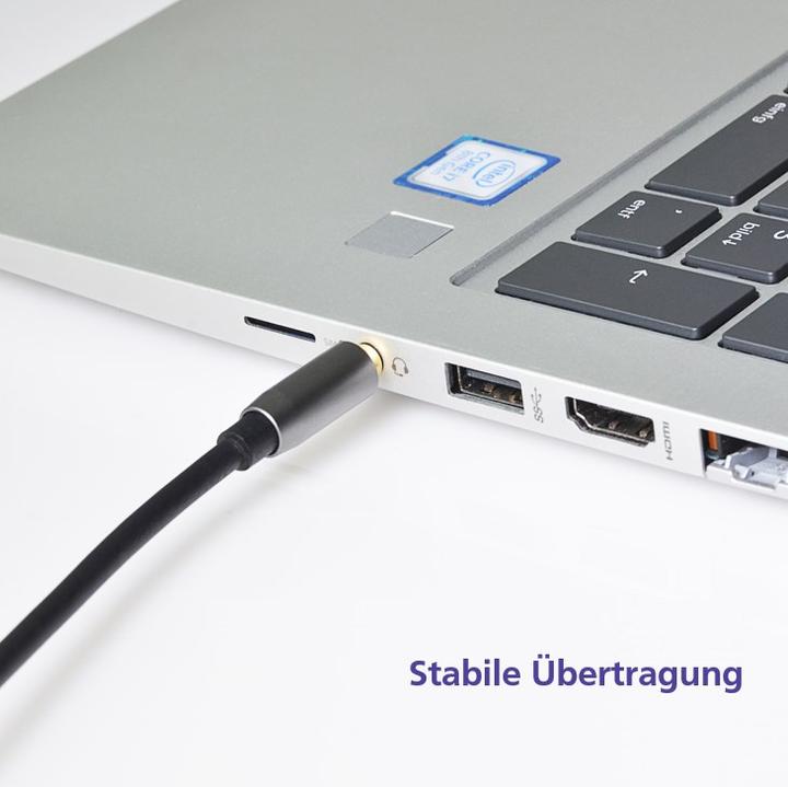 Produktbild Helos Adapterkabel, Klinke 3,5mm St./2x Klinke 3,5mm Buchse, PREMIUM, schwarz Klinke 3,5mm Stecker/2x Kli (0.10 m, 2.5mm)