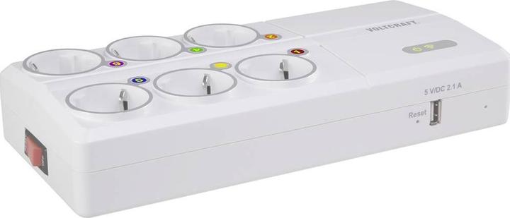 Actual product image Voltcraft SEM8500 Energy cost measuring device incl. radio-controlled sockets, data export, data logger