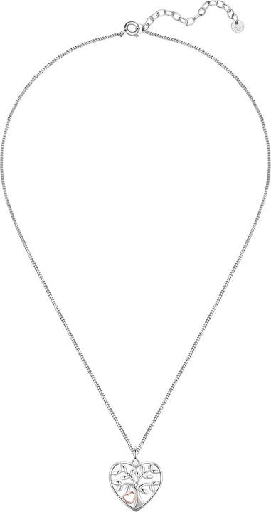 Immagine prodotto Glanzstücke München Catena da donna con albero della vita in argento/oro rosa da 40,0 cm + 5,0 cm di estensione - 33940 (Argento, 40 - 45 cm)