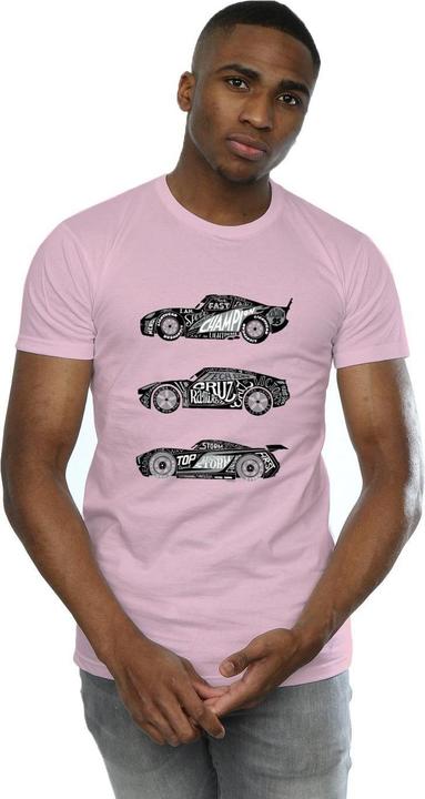 Immagine prodotto Disney Cars Text Racers Maglietta Uomo (L)