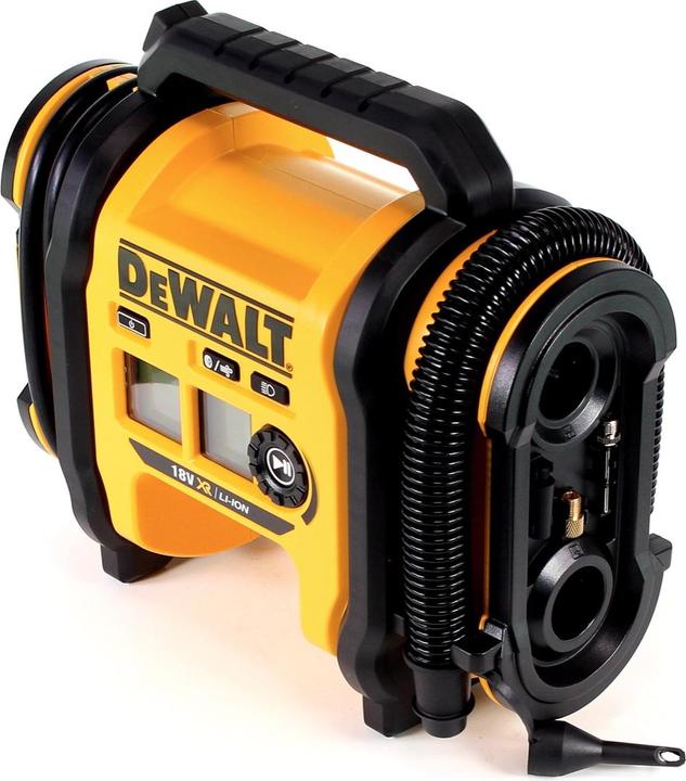 Actual product image DeWalt DCC018N Cordless Inflator - Bare Unit 18V 11bar for KFZ + 2x Batteries 2,0Ah + Charger (11 bar, 14.70 l)