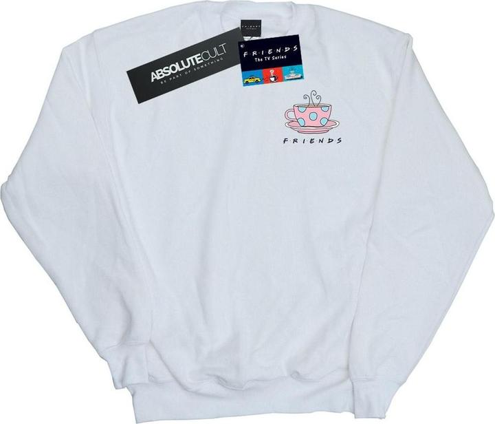 Friends Coffee Cup Breast Print Sweatshirt (XXL)