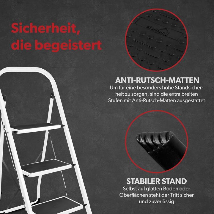 Produktbild Siwitec Klapptrittleiter mit 3 Stufen (Klapptritt)