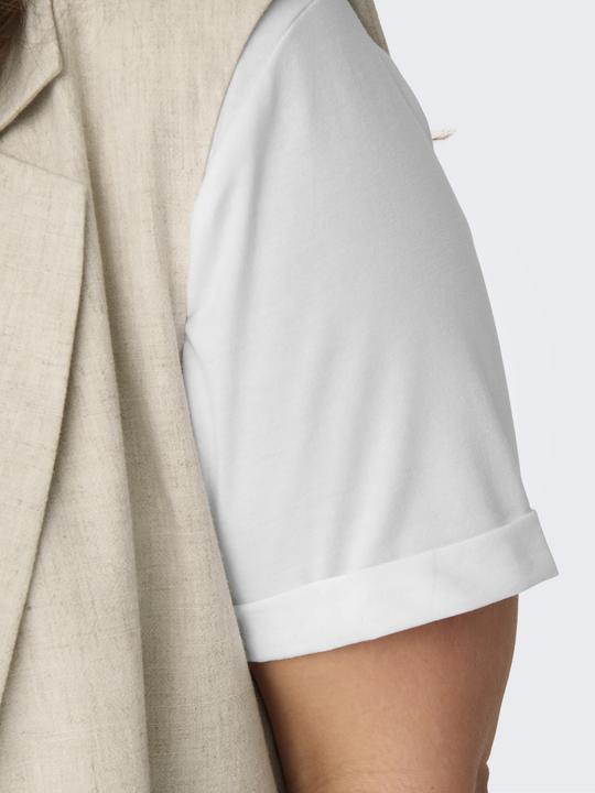 Immagine prodotto Only Vestibilità regolare Scollo rotondo Polsini ripiegati T-shirt T-shirt (S)