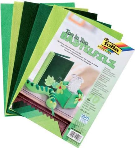 Produktbild Folia Bastelfilz Ton in Ton grün