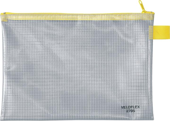 Veloflex Reissverschlusstasche DIN A5 PVC-Folie transparent (A5, 1 x)