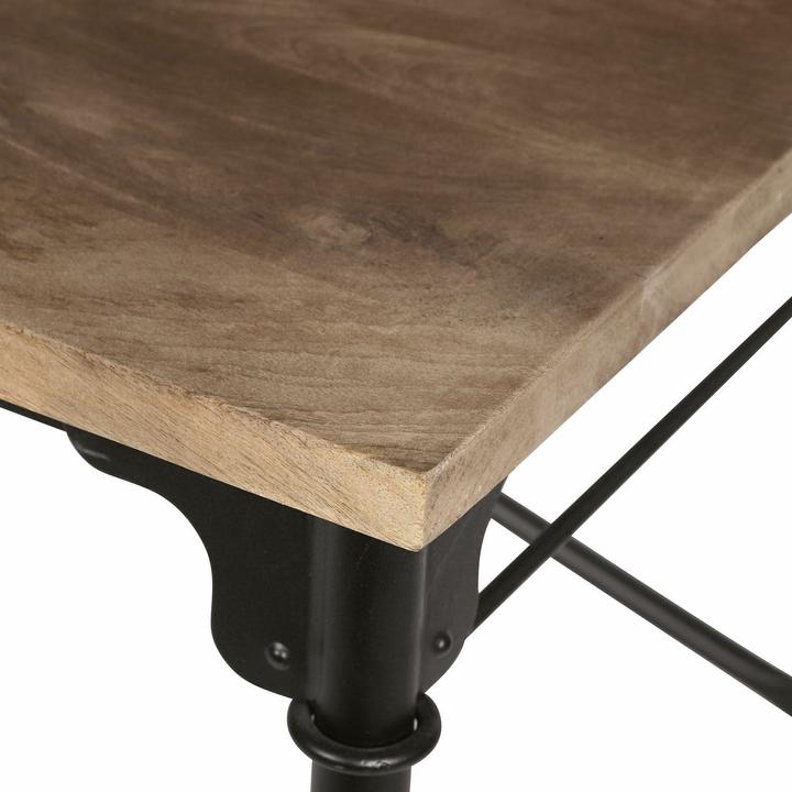 Actual product image Loberon Desk Leognan brown / black (117 x 65 x 103 cm)