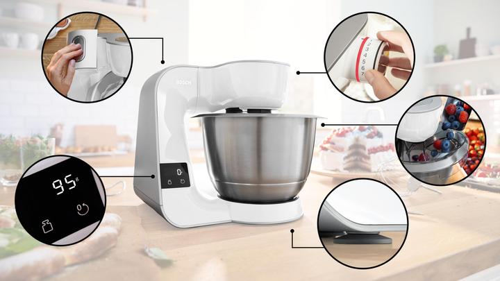 Actual product image Bosch Hausgeräte MUM5 with scale (1000 W)