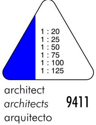 Immagine prodotto Righello triangolare 30cm (300 mm)