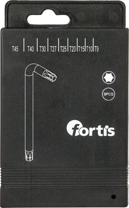 Actual product image Magni Hex key L-wrench set in sliding box 9-piece T9-T45 FORTIS