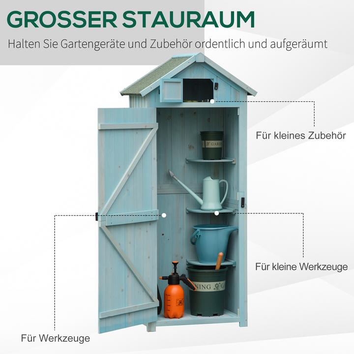 Produktbild Outsunny Gerätehaus mit Regalböden