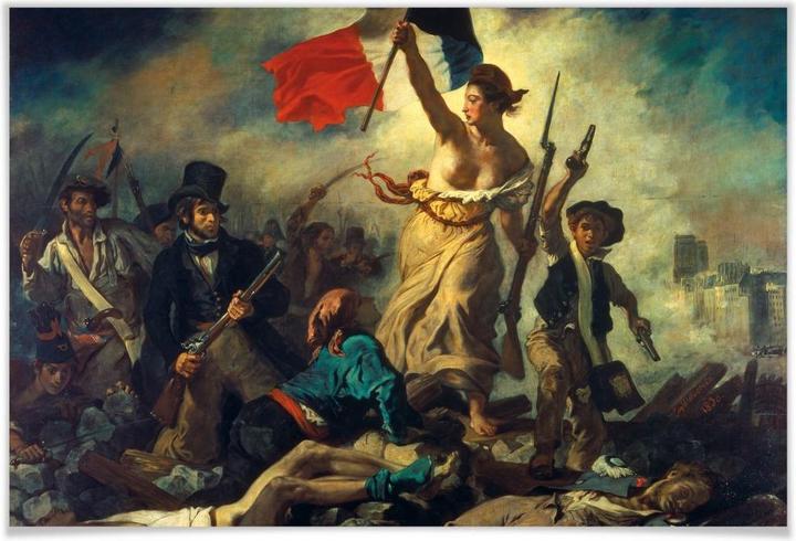 Produktbild Trenddeko Delacroix - Die Freiheit führt das Volk (100 x 70 cm)