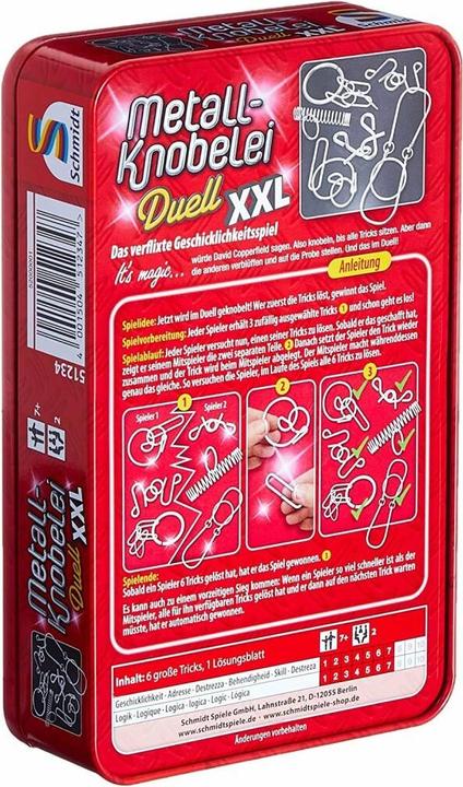 Produktbild Schmidt Spiele Metall Knobelei XXL (Deutsch)