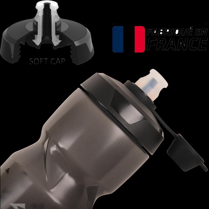 Actual product image Zefal Sense Soft 80 No-Mud Bottle - Translucent (0.80 l)