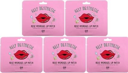 G9 Skin Self Aesthetic Rose Hydrogel Lip Patch 5ea (Gel)
