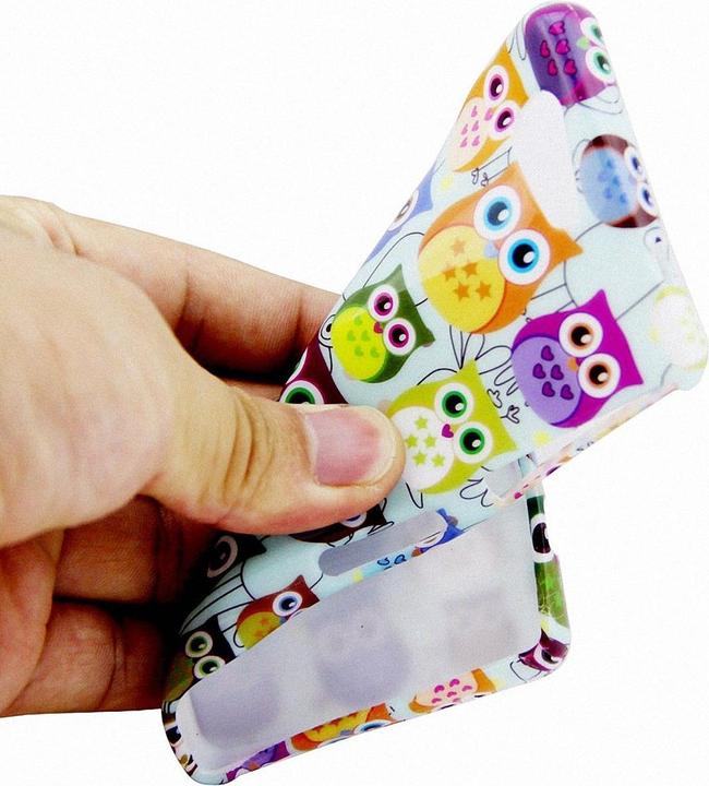 Produktbild König Design Schutzhülle Handytasche Etuis TPU für Handy Sony Xperia Z3 Compact Bunte Eulen Versammlung (Sony Xperia Z3 Compact)