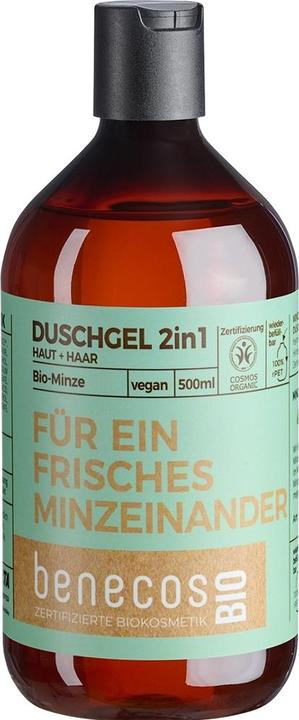 Benecos Für ein frisches Minzeinander Duschgel 2in1 Minze Haut & Haar Bio (500 ml)