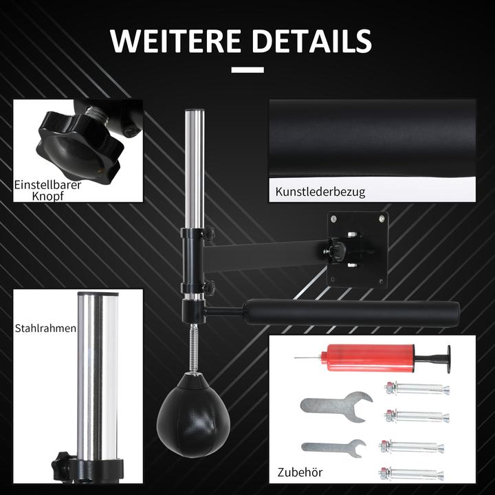 Produktbild Homcom Speedboxen-Trainer mit Reflexstange (79 cm, 6 kg)
