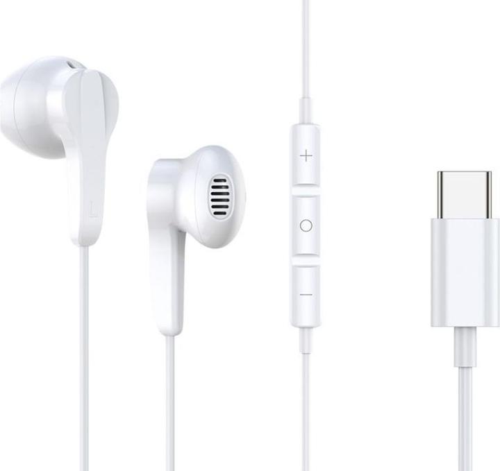 Produktbild PowerGuard USB-C Headset In-Ear Kopfhörer mit Mikrofon & Lautstärkeregler