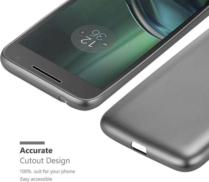 Actual product image Cadorabo TPU Matt Metallic Cover (Motorola Moto G4 Play)