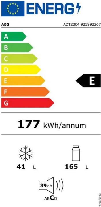 Energy Label AEG ADT2304 (206 l)