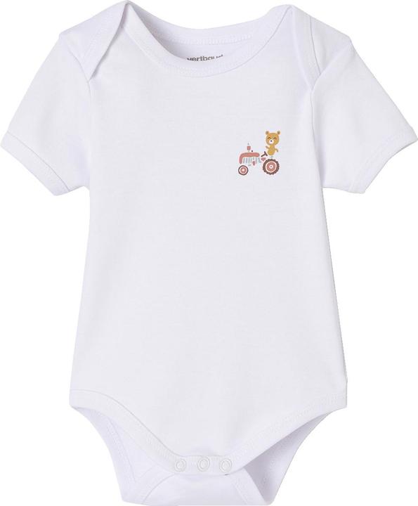 Actual product image Vertbaudet Bio-Kollektion: 5er-Pack Baby Kurzarm-Bodys in Geschenkbox (80)