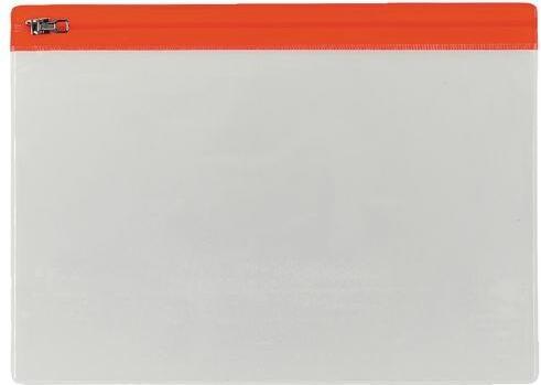 Actual product image Office Depot Zipped pockets A5 Transparent, red (A5, 5 x)