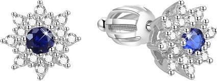 Image du produit Beneto Boucles d'oreilles fleurs argentées AGUP1443S (L)