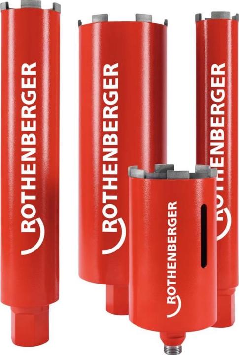 Actual product image Rothenberger Diamond core bit DX High Speed Dry 1/2″ Ø 107 mm Length 150 mm Number of segments 6 (107 millimetres)