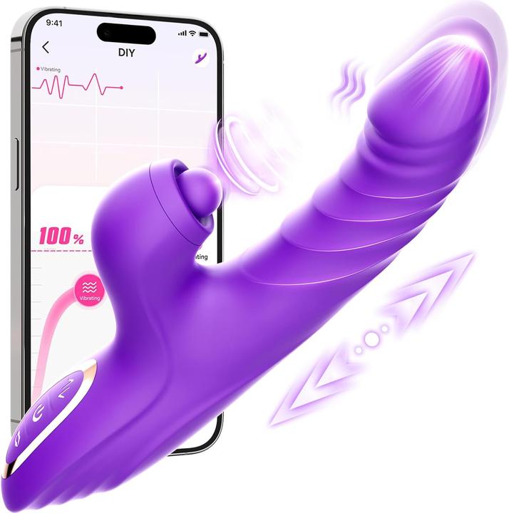 Unikrealer Vibrator mit Stossfunktion