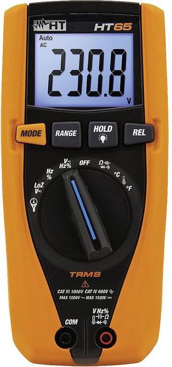 Immagine prodotto HT Instruments Multimetro digitale (TRMS) per misure di tensione fino a 1500 V DC (CAT III 1000V, CAT IV 600V)