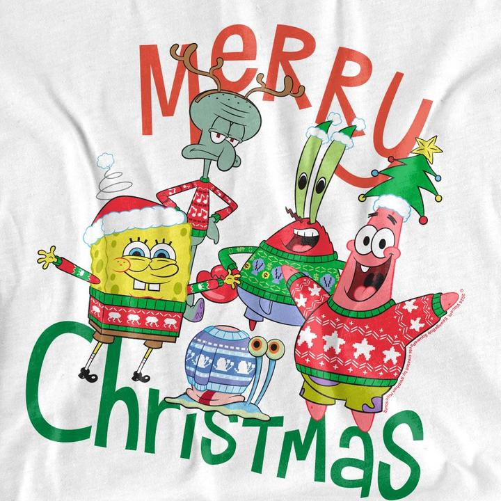 Produktbild Spongebob Squarepants Merry Christmas TShirt (L)