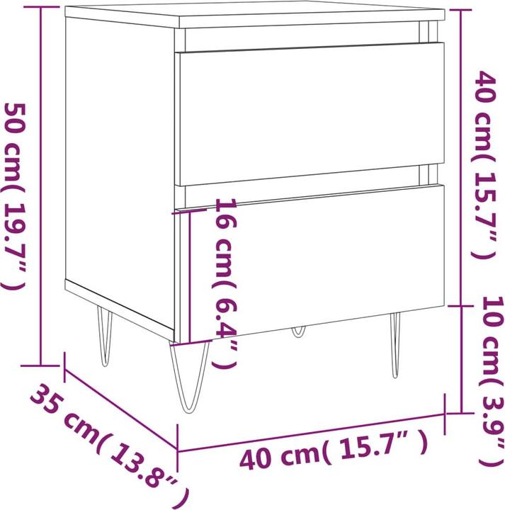 Image du produit VidaXL Heidi (40 x 35 x 50 cm)