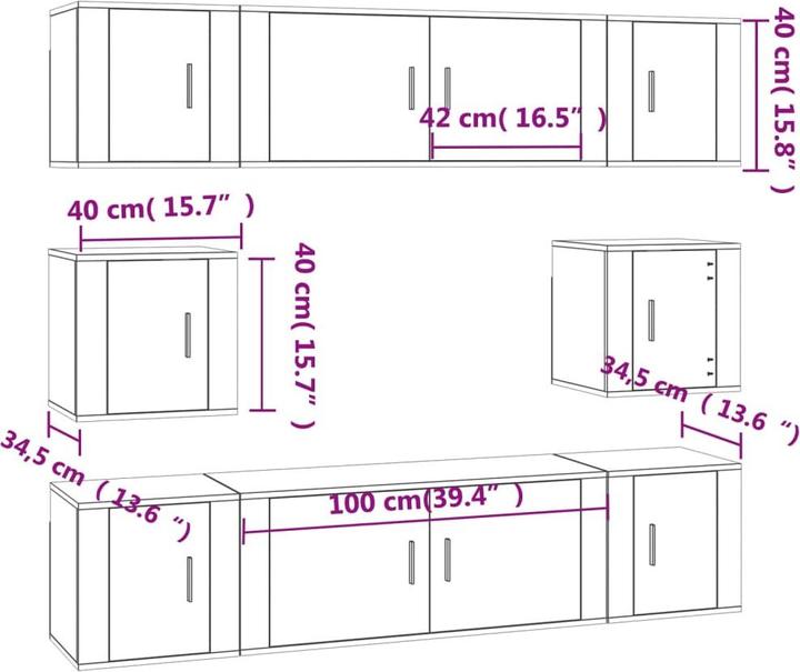 Produktbild VidaXL Mike (100 x 34.5 x 40 cm)