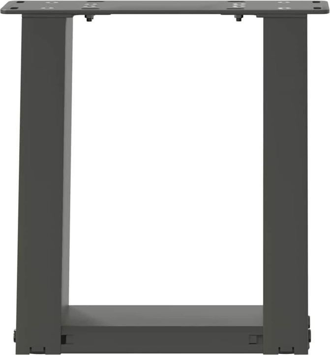 Produktbild VidaXL Couchtischbeine U-Form 2 Stk. Anthrazit 30x(30-31) cm Stahl Tischbein
