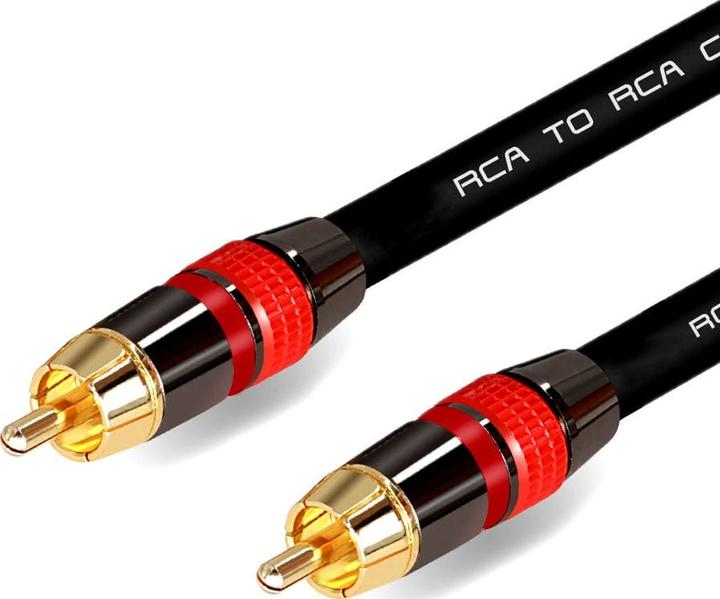 Mozo RCA (Cinch) - RCA (Cinch) Kabel 3m schwarz (MCABLE-RR) (3 m, Cinch)