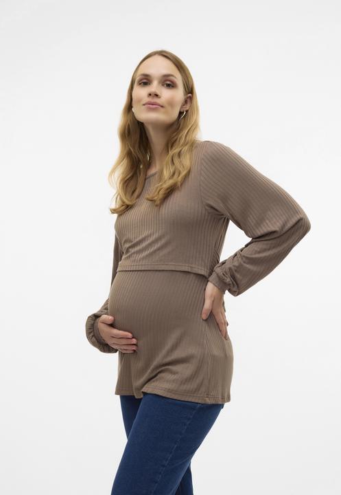 Produktbild Mamalicious Normal geschnitten Rundhals Top Bluse (XL)