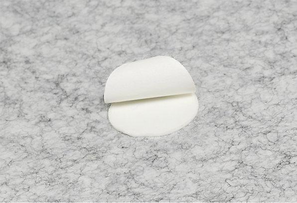 Actual product image eurokraft basic Acoustic ceiling panel, PET felt, Ø 1200 mm, round shape, dark grey.